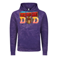 Cloud Purple firefighter dad Vintage Hoodie - AdoDesignShop