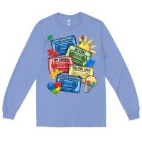 Colony Blue autism cassette tapes Long Sleeve Tee - MaliasSmallBusiness