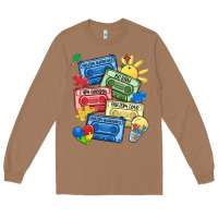 Toasted Coconut autism cassette tapes Long Sleeve Tee - MaliasSmallBusiness