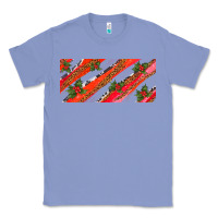 Colony Blue leopar and cowhide with mistletoe Classic Tee - AdoDesignShop