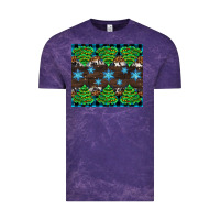 Cloud Purple Christmas tree with snow Vintage Tee - AdoDesignShop