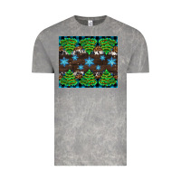 Cloud Rock Christmas tree with snow Vintage Tee - AdoDesignShop