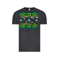 Vintage Black Christmas tree with snow Vintage Tee - AdoDesignShop