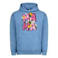 Pigment Pebble Blue Mama Mother's Day Urban Hoodie - CowGirlArtShop