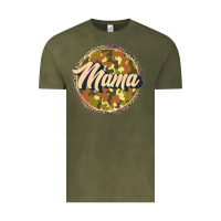 Vintage Olive mama   camouflage Vintage Tee - JahusDesignShop