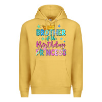 Antique Gold brother of the birthday princess Premium Hoodie - NancyCooperArtShop