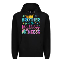 Black brother of the birthday princess Premium Hoodie - NancyCooperArtShop