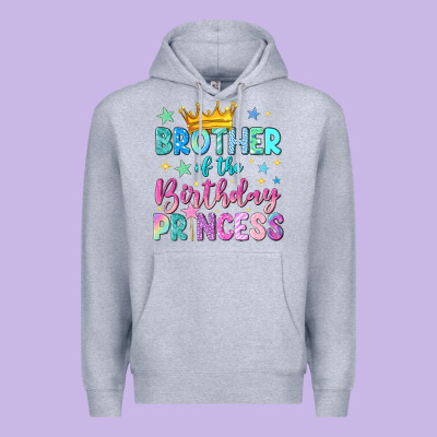 Brother Of The Birthday Princess Premium Hoodie Designed By Nancycooperartshop