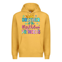 Mustard brother of the birthday princess Premium Hoodie - NancyCooperArtShop