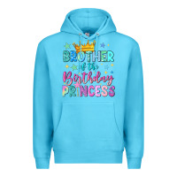 Ocean Blue brother of the birthday princess Premium Hoodie - NancyCooperArtShop
