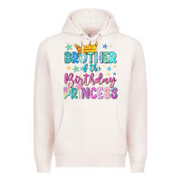 Pale Pink brother of the birthday princess Premium Hoodie - NancyCooperArtShop
