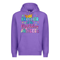 Purple brother of the birthday princess Premium Hoodie - NancyCooperArtShop