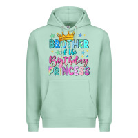 Seafoam brother of the birthday princess Premium Hoodie - NancyCooperArtShop