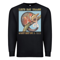 Black Let's Eat Trash & Get Hit By A Car Premium Sweatshirt - Bettercallsaul