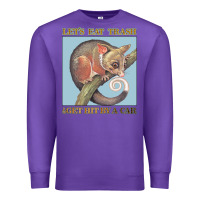 Purple Let's Eat Trash & Get Hit By A Car Premium Sweatshirt - Bettercallsaul