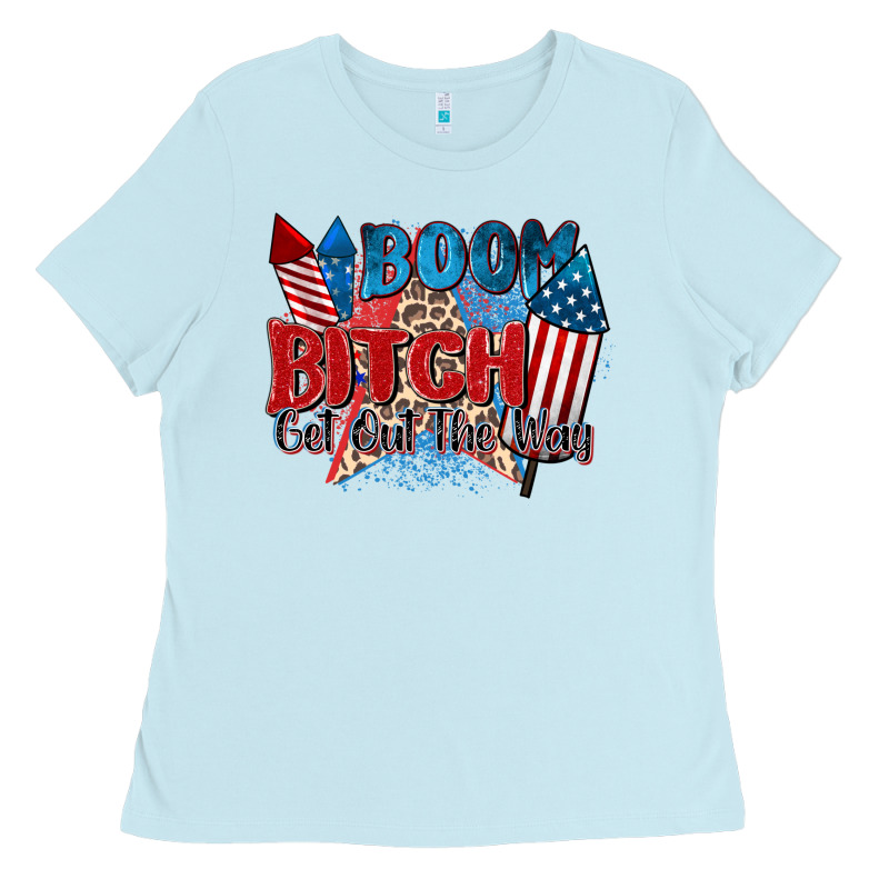 Boom Bitch Get Out The Way Ladies Tee by Zillion Design Studio | Teevron