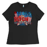 Black boom bitch get out the way Ladies Tee - Zillion Design Studio