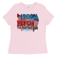 Bubblegum Pink boom bitch get out the way Ladies Tee - Zillion Design Studio