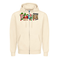 Sandshell christmas teacher Zipper Hoodie - NancyCooperArtShop