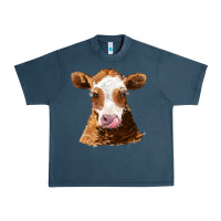 Midnight Navy guernsey cow Urban Heavy Tee - AdoDesignShop