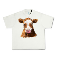 Pistachio guernsey cow Urban Heavy Tee - AdoDesignShop