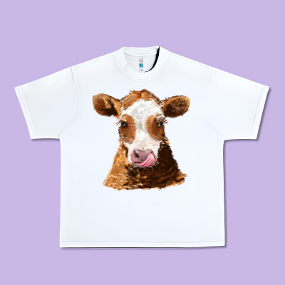 Guernsey Cow Urban Heavy Tee Designed By Adodesignshop