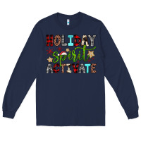 Navy holiday spirit activate Long Sleeve Tee - JahusDesignShop