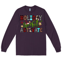 Plum holiday spirit activate Long Sleeve Tee - JahusDesignShop
