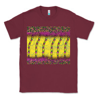 Burgundy mardi gras bead leopard Classic Tee - BarkalooDesign