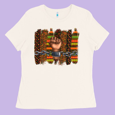Ladies Tee black history brushstroke