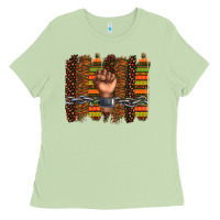 Matcha black history brushstroke Ladies Tee - texasbilliewilder