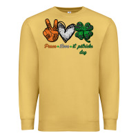 Antique Gold peace love st patrick's day Premium Sweatshirt - Bettercallsaul