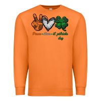 Carrot peace love st patrick's day Premium Sweatshirt - Bettercallsaul