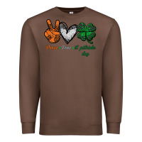 Chestnut peace love st patrick's day Premium Sweatshirt - Bettercallsaul