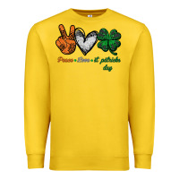 Lemon peace love st patrick's day Premium Sweatshirt - Bettercallsaul
