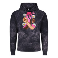 Cloud Black Breast Cancer Fist Daisy Butterfly Vintage Hoodie - Artiststas