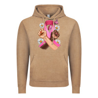 Vintage Coffee Breast Cancer Fist Daisy Butterfly Vintage Hoodie - Artiststas