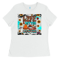 White life is better by the campfire Ladies Tee - JahusDesignShop