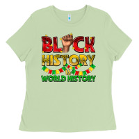 Matcha black history is world history Ladies Tee - texasbilliewilder