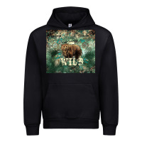 Black Stay wild Bear tumbler Urban Hoodie - HowdyJamesFarm