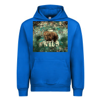 Cobalt Stay wild Bear tumbler Urban Hoodie - HowdyJamesFarm