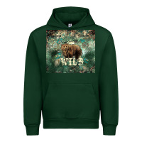 Forest Green Stay wild Bear tumbler Urban Hoodie - HowdyJamesFarm