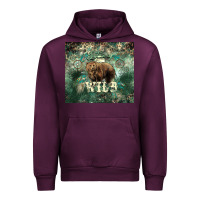 Mauve Wine Stay wild Bear tumbler Urban Hoodie - HowdyJamesFarm