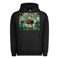 Pigment Black Stay wild Bear tumbler Urban Hoodie - HowdyJamesFarm