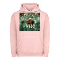 Pigment Salmon Stay wild Bear tumbler Urban Hoodie - HowdyJamesFarm