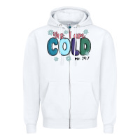 White yes i am cold Zipper Hoodie - MaliasSmallBusiness