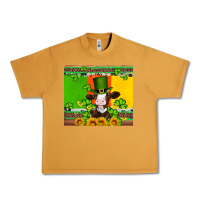 Peanut Butter saint patricks cow and hat with sunflower and shamrock Urban Heavy Tee - Artiststas