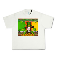 Pistachio saint patricks cow and hat with sunflower and shamrock Urban Heavy Tee - Artiststas