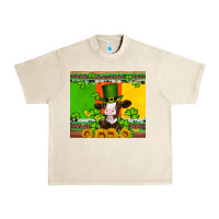 Sandshell saint patricks cow and hat with sunflower and shamrock Urban Heavy Tee - Artiststas