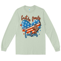 Matcha faith family freedom Long Sleeve Tee - MaliasSmallBusiness